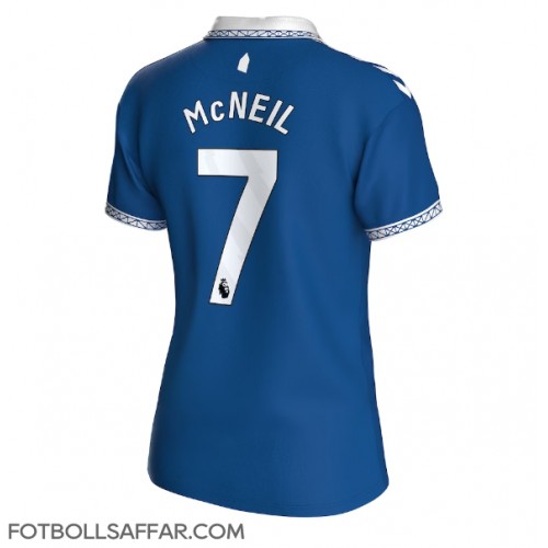 Everton Dwight McNeil #7 Hemmatröja Dam 2023-24 Kortärmad